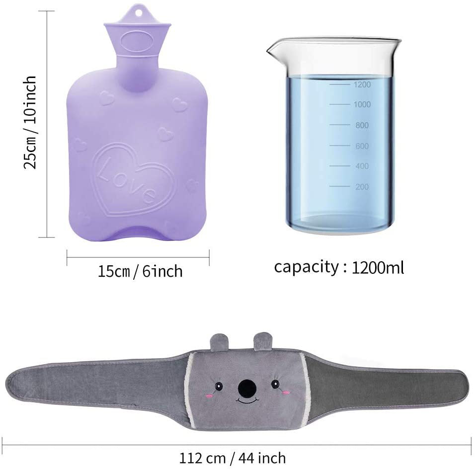 Winter Water Bottle Belt Large Hand Warmer Cute Animal Hot Water Bottle Belt Hot Water Bag Hot Water Cover Bottle Heater